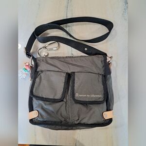 TOKIDOKI FOR LESPORTSAC gray nylon/canvas bag.
